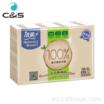 Madera natural facial de 4 capas de agua